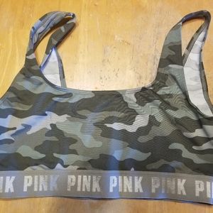 VS PINK Ultimate Sports Bra Camouflage Sz L